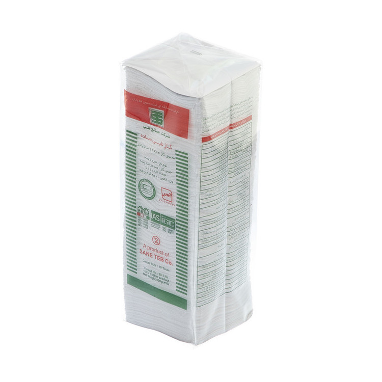 گاز طبی غیراستریل ساده 16 لایه صانع طب وزن 500 گرم