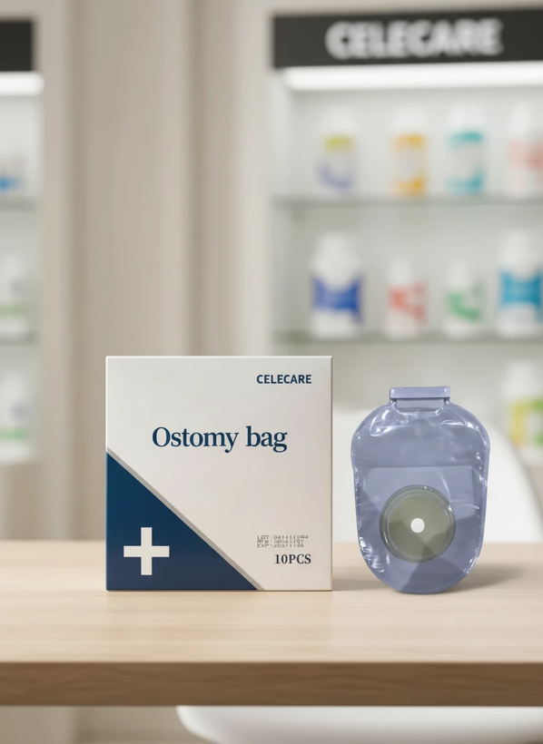 کیسه کلوستومی celecare شفاف باقفل چسبی رولی